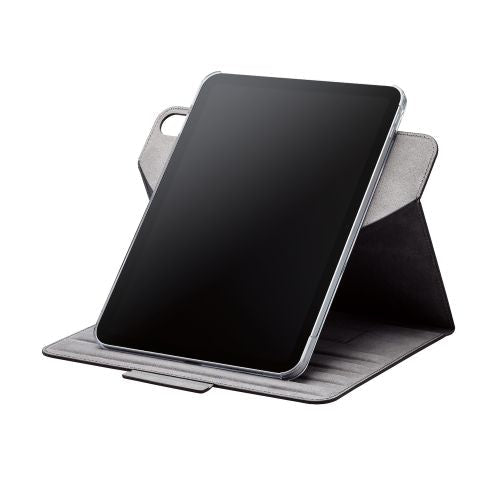 Elecom iPad 10.9-inch (Gen10) Soft Leather Case 360° Pencil Holder Bk