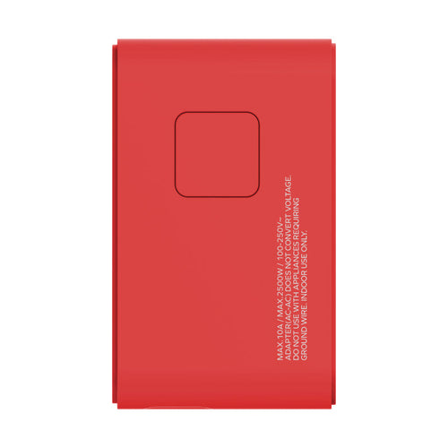 Momax UA18R 1-World 70W GaN 3-Port + AC Travel Adapter With Built-in USB-C Cable (Red)